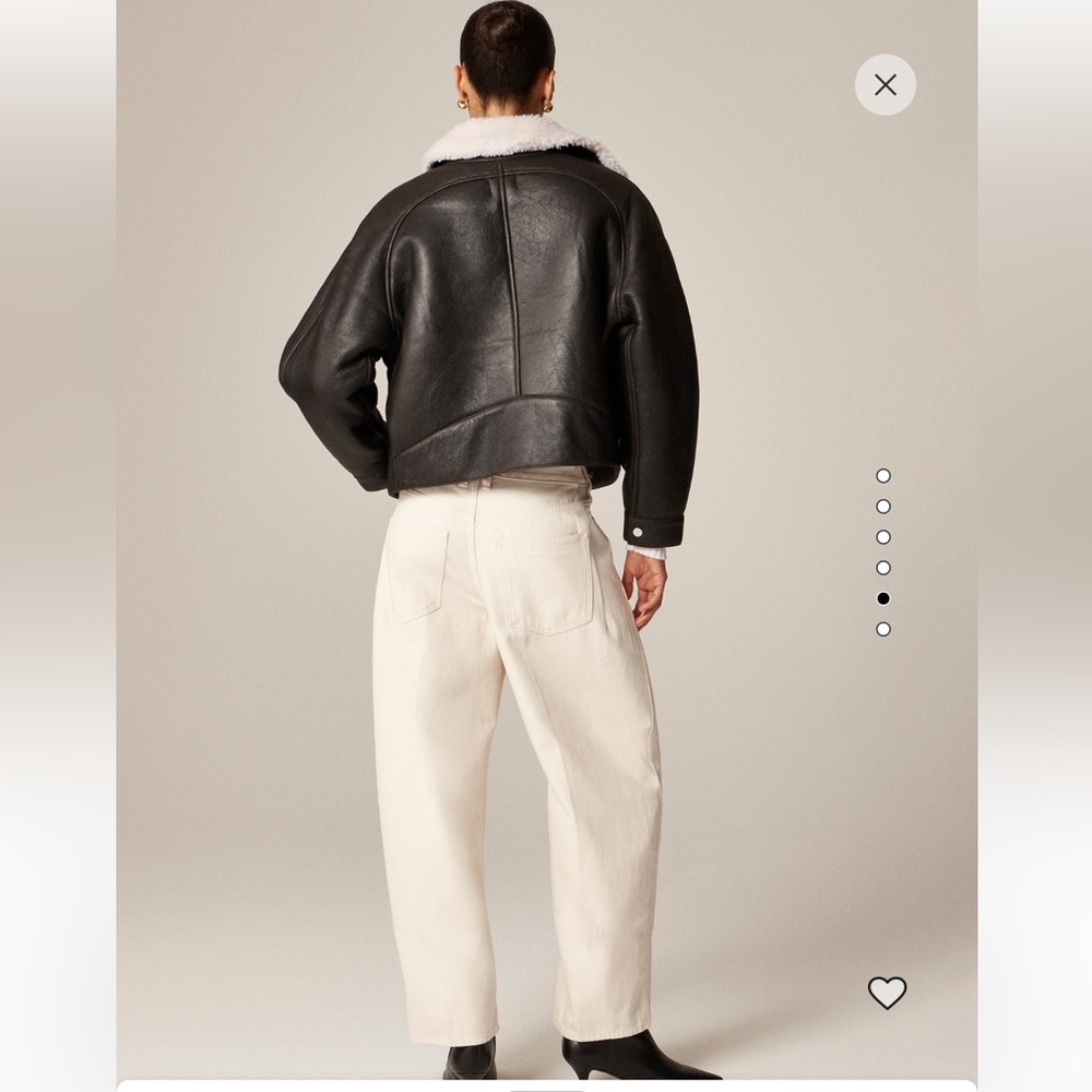 J. Crew Off-White Barrel Leg Jeans - Picture 2 of 11